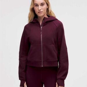 Lululemon Scuba Burgundy Zip-Up Hoodie